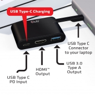 USB Type-C to HDMI™ 2.0 + USB 2.0 + USB Type-C Charging Mini Dock