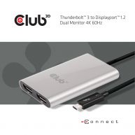 Thunderbolt™ 3 auf Dual Displayport™ 1.2 Adapter
