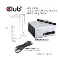 USB 3.2 Gen1 4K UHD bei 30Hz Mini Docking Station Ultra slim Design