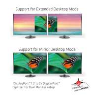 Multi Stream Transport Hub DisplayPort 1.2 Dual Monitor