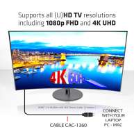 HDMI 2.0 4K60Hz UHD 360 Derece Dönebilen Kablo 2m/6.56ft