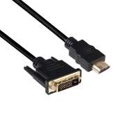 DVI - HDMI 1.4 Kablo M/F 2m/6.56ft Çift Yönlü