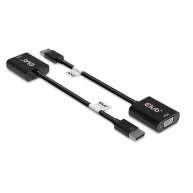 Adaptador activo DisplayPort ™ a VGA negro Macho / Hembra