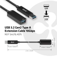 USB 3.2 Gen2 Typ A-Verlängerungskabel 10 Gbits St./B. 5 m