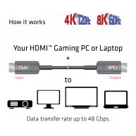 Ultra High Speed HDMI™ zertifizieres AOC Kabel 4K120Hz/8K60Hz unidirektional  St./St. 10 Meter