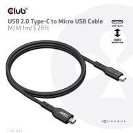 Cable USB 2.0 Tipo-C a Micro USB M/M 1m/3.28ft 