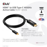 HDMI to USB Type-C 4K60Hz Active Cable M/M 1.8m/6 ft