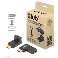 Juego de adaptadores en ángulo USB Tipo-C Gen2 de 2 hasta 4K120Hz 240Watt EPR M/H 