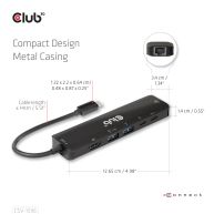 USB Typ-C 3.2 Gen1, 6-in-1 Hub mit HDMI 8K30Hz-4K120Hz, 2xUSB Typ-A, RJ45 und 2xUSB Type-C, Daten und PD-Laden 100 Watt