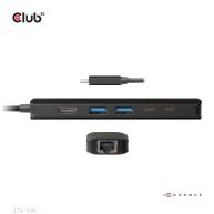 USB Typ-C 3.2 Gen1, 6-in-1 Hub mit HDMI 8K30Hz-4K120Hz, 2xUSB Typ-A, RJ45 und 2xUSB Type-C, Daten und PD-Laden 100 Watt