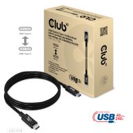 Cable certificado USB-IF bidireccional USB4 Gen3x2 Tipo-C 8K60Hz, Datos 40Gbps, PD 240W(48V/5A) EPR M/M 1m / 3.28 pies