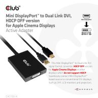 Mini DisplayPort a Dual Link DVI, versión HDCP desactivada para Apple Cinema Displays Active Adapter