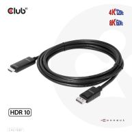 DisplayPort 1.4 auf HDMI 4K120Hz oder 8K60Hz HDR10 Kabel 3m St./St.