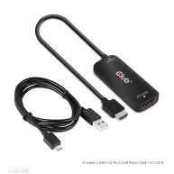 Adaptador activo HDMI + Micro USB a DisplayPort 4K120Hz o 8K30Hz M/F