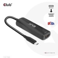 Adaptador activo USB Gen2 tipo C a HDMI 8K60Hz o 4K120Hz HDR10+ con DSC1.2 con  Power Delivery 3.0 M/F