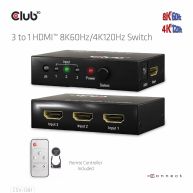 3 to 1 HDMI™ 8K60Hz/4K120Hz Switch