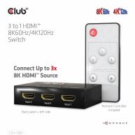 Conmutador 3 a 1 HDMI™ 8K60Hz/4K120Hz