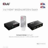 HDMI™ 3 auf 1 Umschalter 8K60Hz/4K120Hz Umschalter