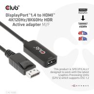 DisplayPort1.4 auf HDMI 4K120Hz/8K60Hz HDR-Aktiv-Adapter St./B 