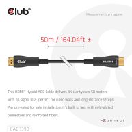 HDMI™ Hybrid AOC Cable 8K60Hz/4K120Hz 50m/164.04 ft
