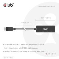 DisplayPort™ to Triple HDMI™ 8K60Hz Adapter