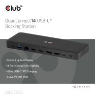14-1 USB-C® Quad Display Docking Station 