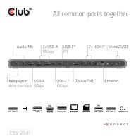 12-1 USB-C® Triple Display PD3.0 100W Docking Station + Charger 