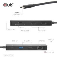 9-1 Dual HDMI™  Display USB-C® Hub PD3.0 100W 
