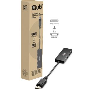 DisplayPort™ to Triple HDMI™ 8K60Hz Adapter