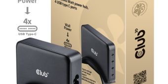 Reiseladegerät 240 Watt GaN-Technologie, vier Anschlüsse USB Typ-C, Power Delivery (PD) 3.1 und PPS-Unterstützung