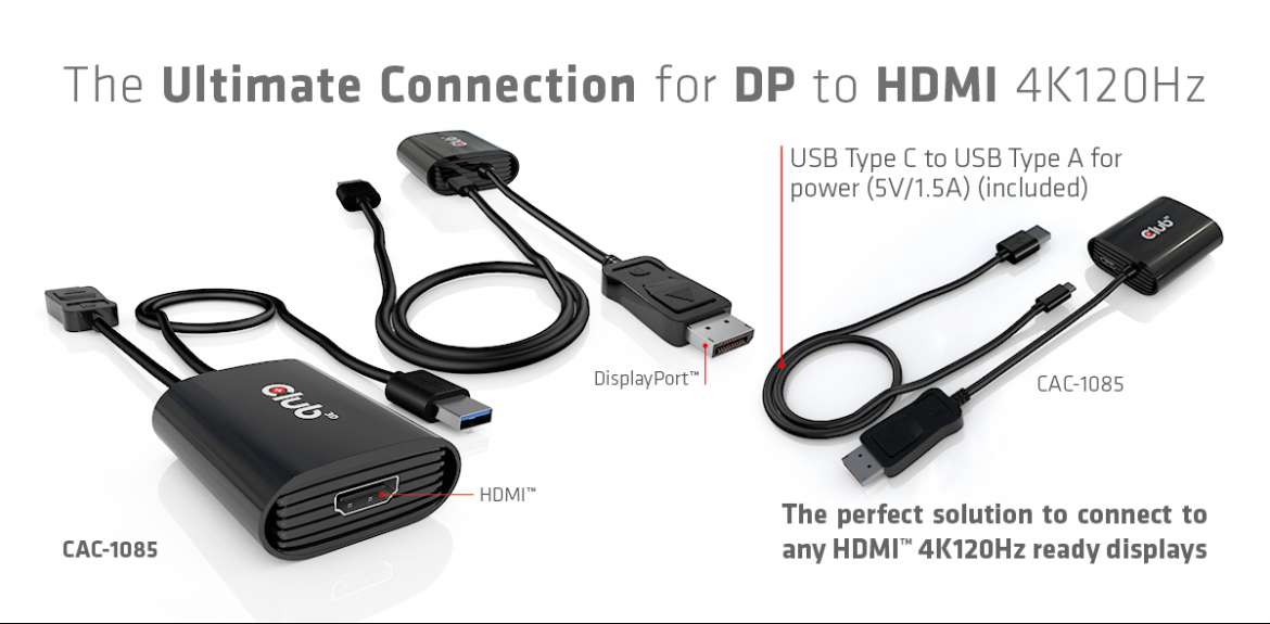 CAC-1085 Die ultimative Verbindung für DP zu HDMI 4K120H