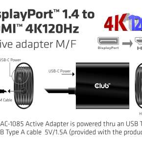 CAC-1085 The Ultimate Connection for DP to HDMI 4K120H