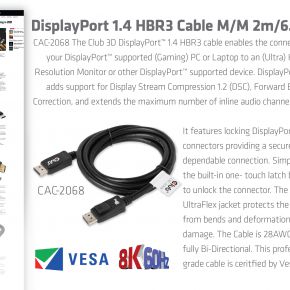 Revisión CAC-2068 Mejor cable DisplayPort 2021